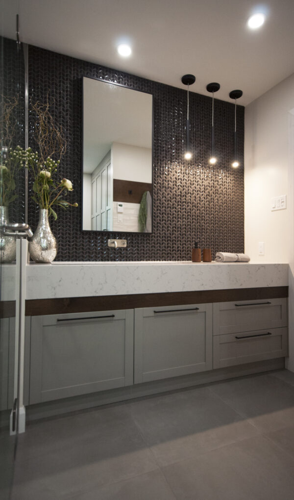 Meuble lavabo éclairage salle de bain
