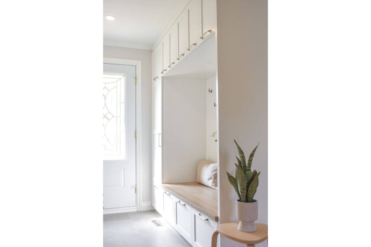 custom-made furniture bench entrance
