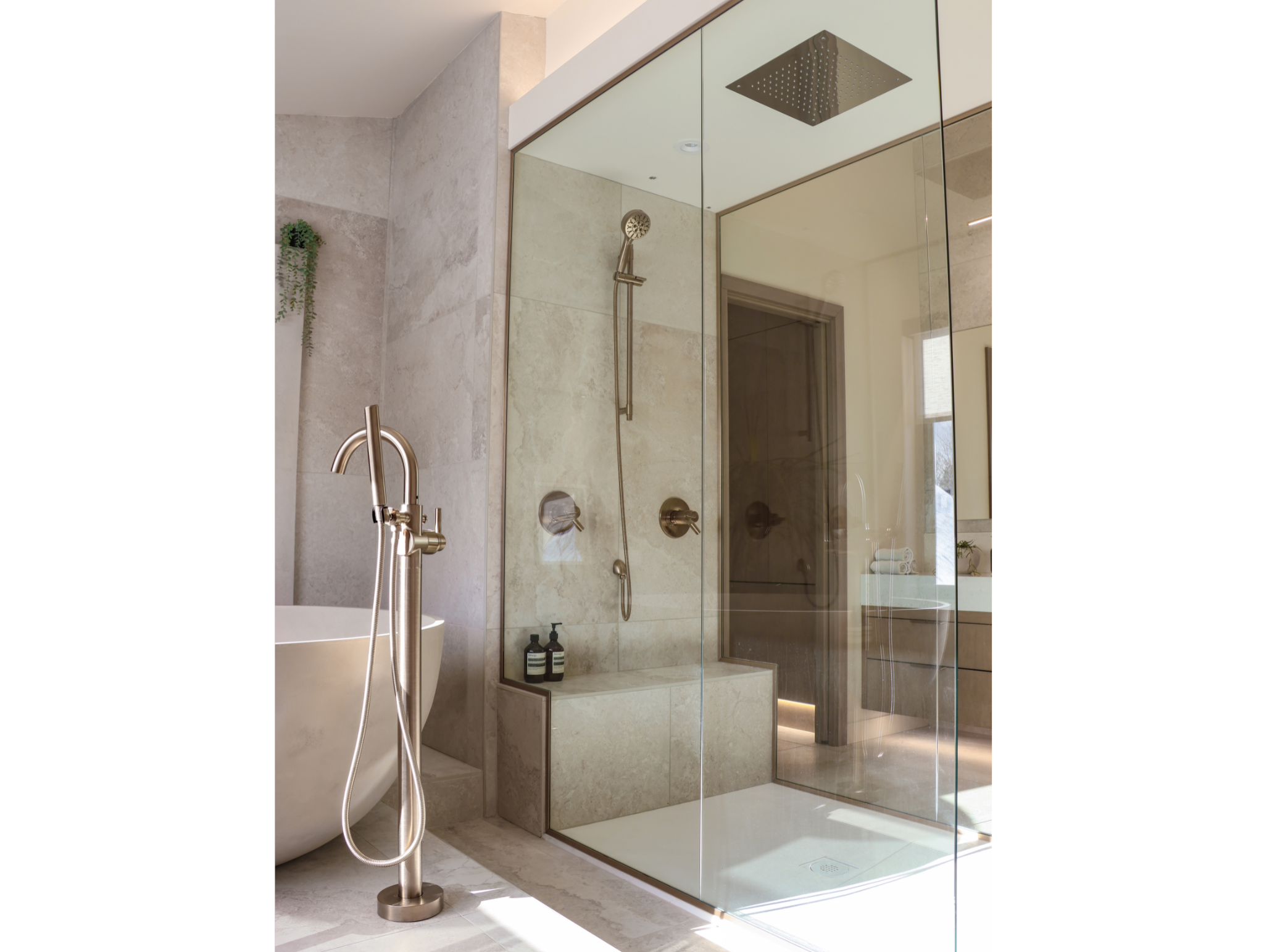 Douche sur mesure salle de bain Lac-beaport