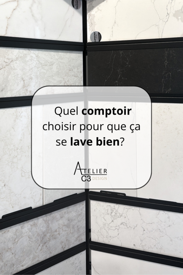 Quel comptoir choisir pour que ça se lave bien